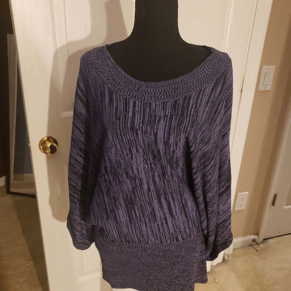 Purple and black sweater